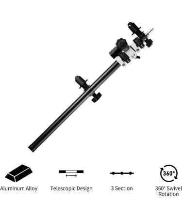Selens Telescopic Reflector Holder: Extendable Boom Arm with 360 Swivel - Ideal for Studio and Portrait Photography - Buy Online on GoSupps.com