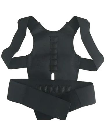 Corrector Back Straight Brace Belt Magnetic Posture Corrective Lumbar Support Straight Male Female Brace Belt New Black M