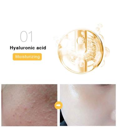 24k Pure Gold Foil Essence Serum - Anti-Aging Moisturizing Cream with Nicotinamide - 30ml - Buy Online on GoSupps.com