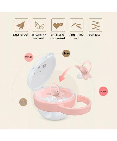 Vreplrse Baby Pacifier Storage Box | Reusable Portable Travel Holder for Newborns & Toddlers - Beige - Buy Online on GoSupps.com