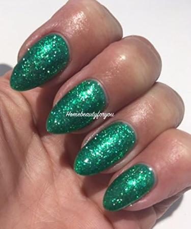 Bluesky Nail Gel Polish GREEN Glitter Sparkling Emerald Green Fine Glitter Sparkle VIP02 Nail Gel Polish UV LED Soak Off 10ml - Buy Online on GoSupps.com