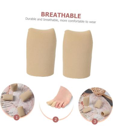 Healeved 2pcs Toe Tabs Protective Case - Moisturizing Toe Covers for Sports - Gel Toe Protective Sleeves 2.6x4cm - Buy Online on GoSupps.com