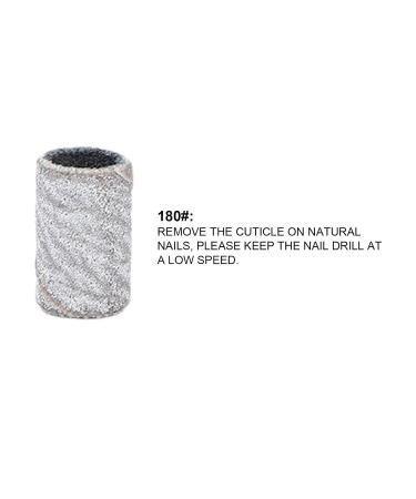 Nail Sanding Circle Bands Nail Art Sanding Bands Pedicure Polishing File 100 Pieces Manicure Sanding Bands Nail Drill Bits Accessories Nail Drill Remove Dead Skin (180#) - Buy Online on GoSupps.com