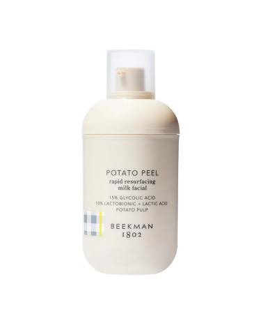 Beekman 1802 Potato Peel - 1.69 fl oz - Fragrance Free - Rapid Resurfacing Milk Facial - At-Home Peel - Visibly Reduces Appearance of Fine Lines & Dark Spots - Good for Sensitive Skin - Cruelty Free