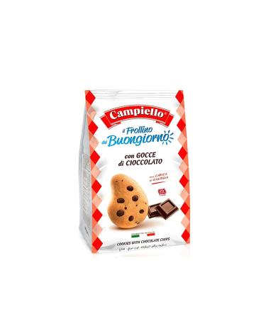 Campiello Campiello Il Frollino del Buongiorno with chocolate chips Shortbread with chocolate chips 350g cookies 100% Italian cookies 350g