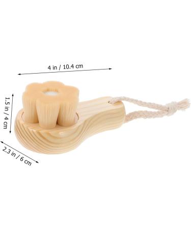 FRCOLOR Cleansing Brush Face Wash Scrubber Facial Cleaning Brush Facial Exfoliator Brush Cleaning Tool Hand Tools Pore Cleaner Tool Home Tools Skin Wood Tools Fur Racket Wooden Manual Miss - Buy Online on GoSupps.com