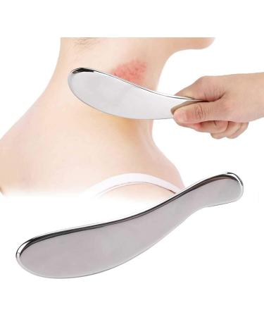 Verdant Touch Body Scraping Board - Stainless Steel Gua Sha Tool for Muscle Pain Relief & Neck Massage - Buy Online on GoSupps.com