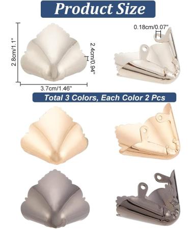 NBEADS 6 Pcs Metal Shoe Toe Protectors - 3 Colors Wavy Edge High Heel Caps for Shoes Protection and Repair - Buy Online on GoSupps.com