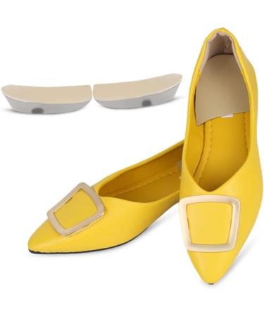 FRCOLOR Silicone Gel Heel Inserts - 2 Pairs Transparent Plantar Insoles for Pain Relief - Size 11x6cm - Buy Online on GoSupps.com