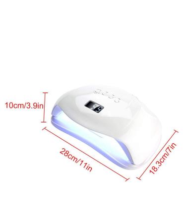 Filfeel 54W Nail Dryer - LED/UV Lamp with Smart Timer & Digital Display for All Gel Nail Polish | International Shipping - Buy Online on GoSupps.com