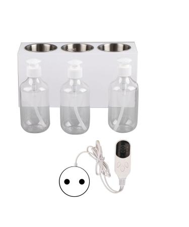 Massage oil bottle warmer 3-bottle-spa warmer adjustable 9-temperature mode with timer massage oil-lotion-cream-bottle warmer 110 250 V (EU)