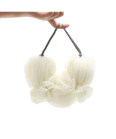 DIABO 2 Pack Long Bath Loofahs - Exfoliating Bath Sponge Shower Pouf with Rope Handles - Grey - Buy Online on GoSupps.com