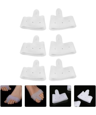 Silicone Toe Caps Set - Corn Relief, Blister Prevention, Metatarsal Guards - 3 Pairs (White) - Buy Online on GoSupps.com