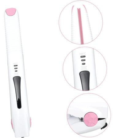 SKISUNO Small Curling Wand Operated Mini up Adjustable for Options Rechargeable to in Home Curler Small Cordless Travel Women 20X3.5X2.5CM White - Buy Online on GoSupps.com