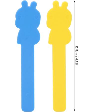 Dykaae 2PCS Tongue Depressor - 12.5cm Plastic Tongue Muscle Trainer for Kids in Mixed Colors | Portable Tongue Compressor Sticks - Buy Online on GoSupps.com