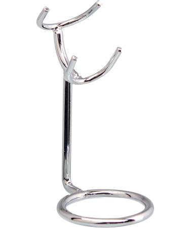 Milageto Shaving Brush Stand - Quick Drying Safety Holder for Men | Silver Shaving Brush Holder for Boyfriend - Buy Online on GoSupps.com