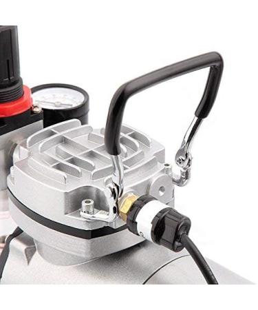 Timbertech Airbrush Kit with Compressor AS18-2K - Basic Start Kit for Hobby, Tattoo, Graphic & Body Painting - Buy Online on GoSupps.com