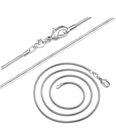 Holibanna Sterling Silver Necklace Silver Plated Necklace Lobster Clasp Chain Necklace European and American Accessories - Buy Online on GoSupps.com