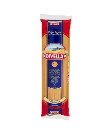 Italian Gourmet E.R. Divella Linguine No. 14 Pack of 10 durum wheat semolina pasta 500g + Italian Gourmet Polpa di Pomodoro 400g