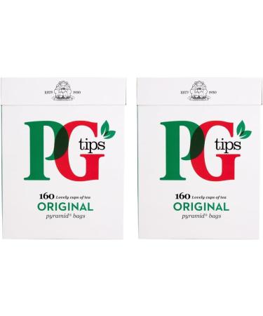 Tea Bags Bundle Containing PG Tips Original 160s (2 Pack) - Buy Online on GoSupps.com
