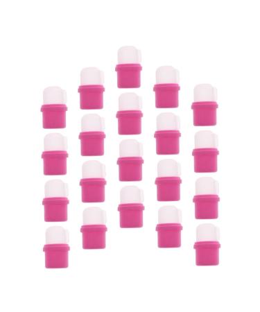 Bouchons De Trempage Pour Ongles Pratiques Lot De 20 Couvercles Dissolvants Solide En Plastique Adapt s Pour Soins Cuticules Et Vernis Uv Usage Domestique Manucure