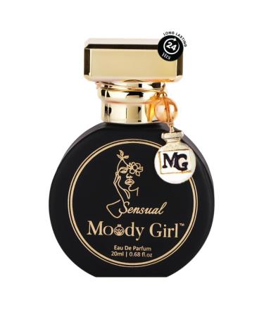 Moody Girl Sensual Mood Enhancing Luxury Perfume For Women 20Ml | Fragrance Of Aromatic Rum Tonka Beans & Amber| Resinous & Woody 24Hr Long Lasting Fragrance | Liquid