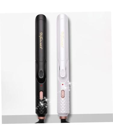 Outanaya 1pc Curling Iron Curling Wand Electric Hot Comb Hair Straightener Brush Hair Roller Black US Plug Black - Buy Online on GoSupps.com