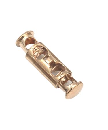 Hole Cord Lock Stopper spring buckle Cord Locks Toggles 30pcs/lot 3 Colors Metal Alloy Stoppers Toggle Cord Locks Drawstring Lock Two Holes For 4mm Cord Nickle (Gun silver 33mmx10mm) 33mmx10mm Gun Silver