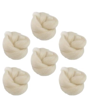 Healeved 6Pcs Lambs Wool Toe Separators Soft Toe Spacers Dividers Lambs Wool Toe Cushion Corrector for Bunion Overlapping Toe Big Toe Alignment