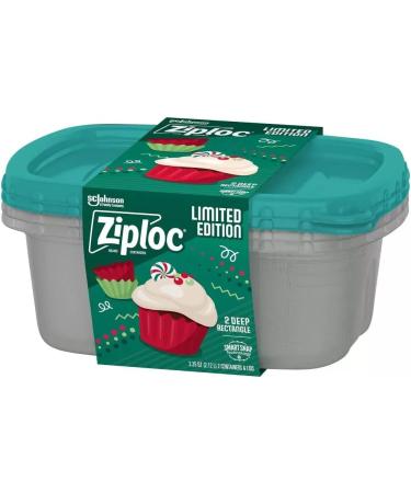 Ziploc Large Rectangle 9 Cup Containers - 2 Pack - Buy Online on GoSupps.com