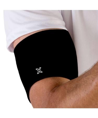 Body Helix Bicep Support Brace for Tendonitis  Biceps Strains  Triceps Strains  Prevention- Upper Arm Compression Sleeve For Pain Relief - HSA FSA Approved Bicep Tendonitis Brace (Black  Large) Black Large: Bicep  11.5