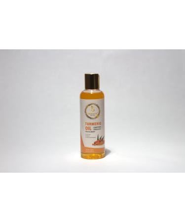 Sedoine Cosmetics Turmeric Oil for Face & Body Natural Brightening Oil for Dark Spots Repairing Anti-Acne Evens Skin Tone Minimizes the Appearance of Pores 200ML