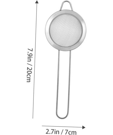 GANAZONO 6 Pcs Reptile Sand Shovel Reptichip Strainers Fine Mesh Pet Poo Shovel Silver Stainless Steel 20X7X3CMx3pcs Silverx3pcs - Buy Online on GoSupps.com