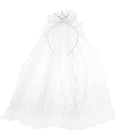 Amosfun Children's White Wedding Veil - Short Bride Veil Hair Accessories for Girls Perfect for Costumes & Photo Props - Buy Online on GoSupps.com