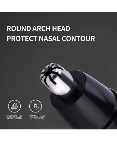 IPX7 Waterproof Electric Ear Nose Hair Trimmer & Eyebrow Shaver for Men & Women - Dual Edge Blade Cleaner - Black - Buy Online on GoSupps.com