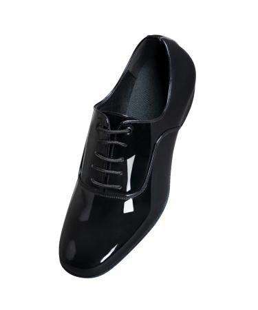 ARCLIBER Mens Dance Shoes Ballroom PU Leather Black Dancing Shoes for Men Sole Tango Salsa Latin 13 Black