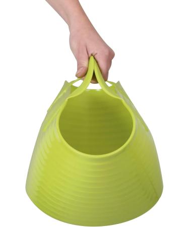 Buy Kerbl Trough FlexBag Green - 12L Flexible Feeding Trough & Cereal Bowl with Handles for Easy Use | International Shipping Available - Buy Online on GoSupps.com