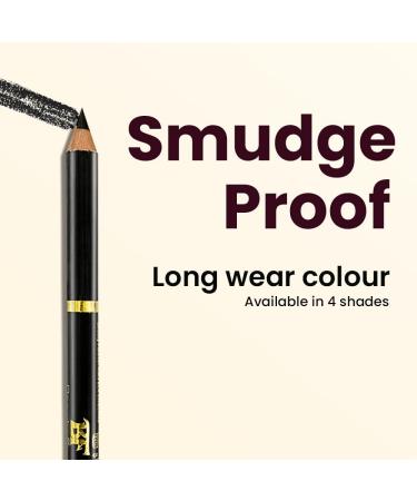 Beauty Forever True Kohl Waterproof Eyebrow Pencil - Definer, Matte Finish, Long Lasting, 401 Black - Buy Online on GoSupps.com