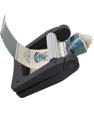 Doremy Toothpaste Squeezer Tube Wringer Dispenser - Matte Plastic & Stainless Steel - for Cooking, Pet Care, Baking, Hair Salon & Cosmetics - Black - Buy Online on GoSupps.com