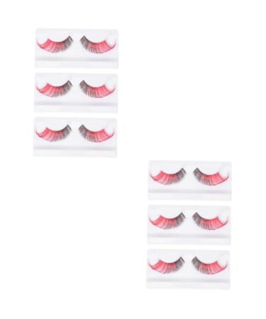 Beavorty 6 Pairs halloween false eyelashes fake eyelashes pesta as postizas naturales Makeup Eyelashes dramatic eyelashes halloween 3d eyelashes end of eye 5d Adhesive imported fiber