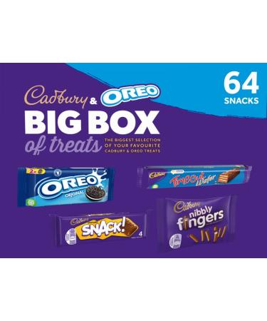 Cadbury & OREO Biscuit 64 Selection Bulk Box - 1.8kg Treats Hamper for Sharing Parties & Lunch Boxes - Ideal Snack Gift - Buy Online on GoSupps.com
