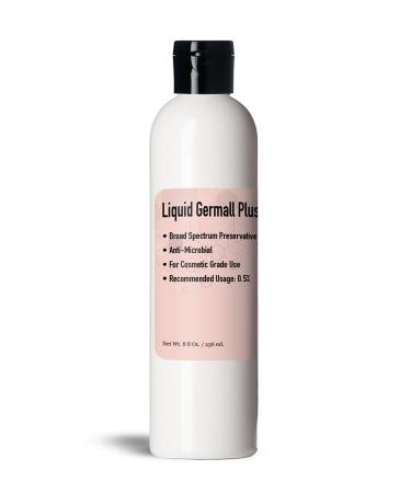 Germall Plus- Natural Preservative (8 Ounce / 236 mL) - Clear Liquid - Excellent Broad Spectrum Preservative Compatible with Most Cosmetic Ingredients Good for Water Based Formulas