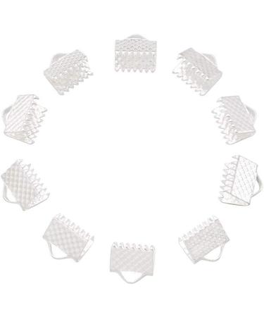 Craftdady 100Pcs Silver Ribbon End 8x6mm - Cord End Fastener Clasps for Leather Jewelry - Buy Online on GoSupps.com