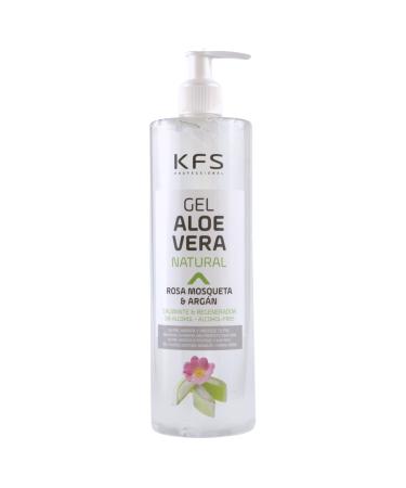 KFS Aloe Vera gel pur naturel l huile de Rose musqu e et d Argan 500 ml. Absorption imm diate et agr able texture non grasse. Nourrit hydrate rafra chit et soigne la peau. Apr s-soleil. Afersun
