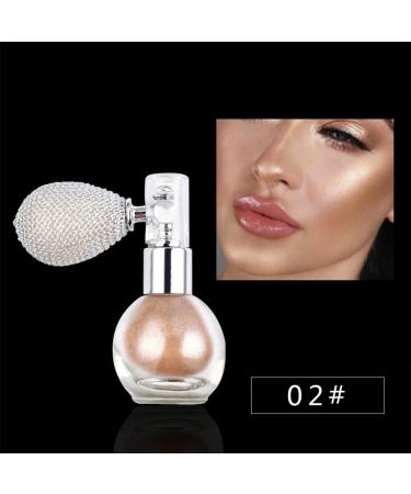 Glitter Spray Body Glitter Highlighter Powder Spray Makeup Pigment Powder with Aroma Glitter Brighten Shimmer Fresh Makeup Powder for Face Body Cosmetic 02 champagne - Buy Online on GoSupps.com