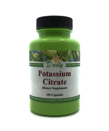 Daily's Potassium Citrate (150 Vegetarian Capsules)