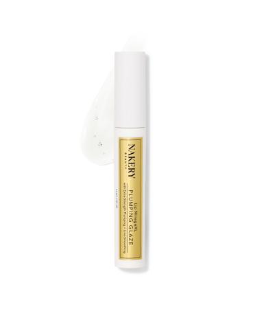 Nakery Lip MirageXL Plumping Glaze Lip Plumper for Women with Peptides Hydrating Gloss for Fuller Look Cooling Effect Smooths Texture Softens Lines Instant Volume Made in USA