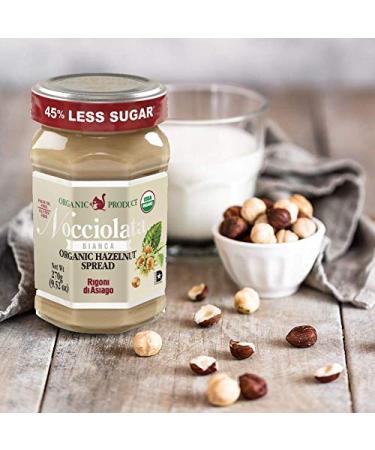 Rigoni di Asiago Nocciolata Bianca Organic Hazelnut Spread 9.52 oz - Cocoa Free - Buy Online on GoSupps.com