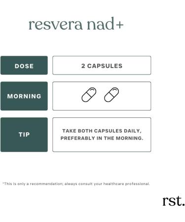 reset wellness RESVERA NAD+ | Resveratrol Nicotinamide Riboside (NR) Quercetin NAC & CoQ10 | Supports Cellular Energy Anti-Aging Mitochondrial Health & Longevity | 60 Capsules - Buy Online on GoSupps.com