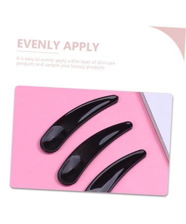 FRCOLOR 300 Pcs Mini Plastic Spoons - Face Mask Scoops & Cosmetic Spatula Set for Skincare | Black Eye Cream Applicator - Ideal Beauty Tools - Buy Online on GoSupps.com